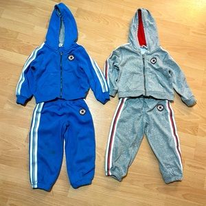 2 Converse tracksuits size 2